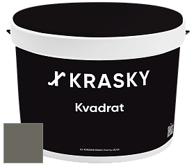 Краска X2B Kvadrat X Krasky матовая краска для потолков глубокого чёрного цвета цвет RAL 7039 