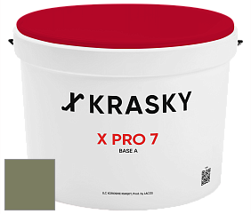 Краска X Pro 7 X Krasky матовая краска для стен и потолков цвет NCS S 5020-G50Y 