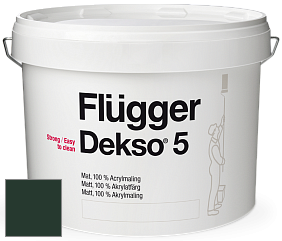 Краска Flugger Dekso 5 матовая краска цвет RAL 6009 