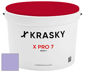 Краска X Pro 7 X Krasky матовая краска для стен и потолков цвет 2445 