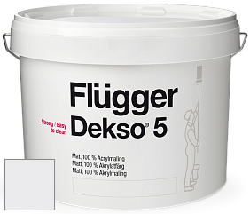 Краска Flugger Dekso 5 матовая краска цвет NCS S 0502-R50B 