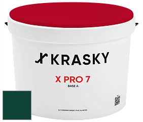 Краска X Pro 7 X Krasky матовая краска для стен и потолков цвет RAL 6005 