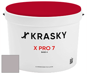 Краска X Pro 7 X Krasky матовая краска для стен и потолков цвет NCS S 3005-R20B 
