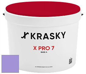 Краска X Pro 7 X Krasky матовая краска для стен и потолков цвет 1445 