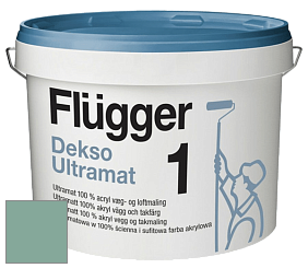 Краска Flugger Dekso 1 ультраматовая краска цвет NCS S 3020-B90G 