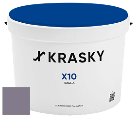 Краска X10 X Krasky шелковисто-матовая краска для стен и потолков цвет 5447 