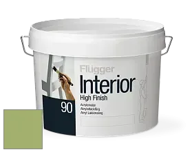 Краска Flugger Interior High Finish 90 акриловая глянцевая эмаль цвет NCS S 2040-G40Y 