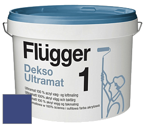 Краска Flugger Dekso 1 ультраматовая краска цвет NCS S 4550-R70B 