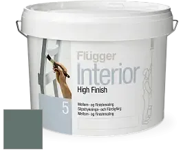 Краска Flugger Interior High Finish 5 матовая акриловая краска-грунт цвет NCS S 6010-B90G 