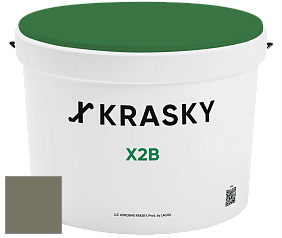 Краска X2B X Krasky глубокоматовая краска для потолков цвет NCS S 6010-G70Y 
