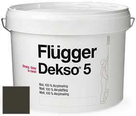 Краска Flugger Dekso 5 матовая краска цвет RAL 6022 