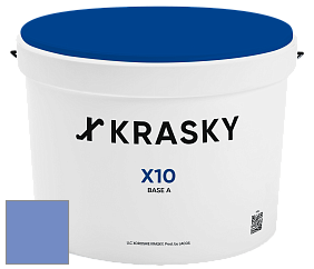 Краска X10 X Krasky шелковисто-матовая краска для стен и потолков цвет NCS S 2050-R70B 
