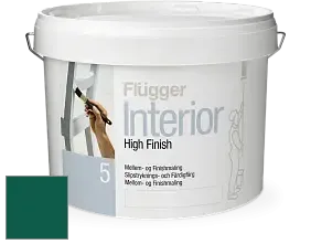 Краска Flugger Interior High Finish 5 матовая акриловая краска-грунт цвет NCS S 5540-B80G 