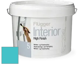 Краска Flugger Interior High Finish 5 матовая акриловая краска-грунт цвет NCS S 1050-B30G 