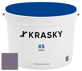 Краска X5 X Krasky матовая краска для стен и потолков цвет NCS S 5020-R50B 