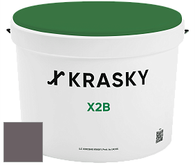 Краска X2B X Krasky глубокоматовая краска для потолков цвет NCS S 7005-R20B 