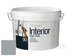 Краска Flugger Interior High Finish 90 акриловая глянцевая эмаль цвет RAL 7040 