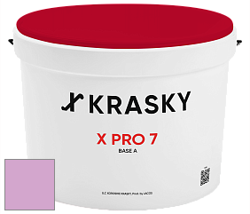Краска X Pro 7 X Krasky матовая краска для стен и потолков цвет NCS S 1040-R40B 