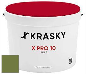 Краска X Pro 10 X Krasky матовая краска для стен и потолков цвет NCS S 4050-G40Y 