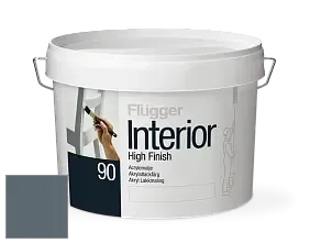 Краска Flugger Interior High Finish 90 акриловая глянцевая эмаль цвет RAL 7031 