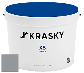 Краска X5 X Krasky матовая краска для стен и потолков цвет NCS S 4005-R80B 