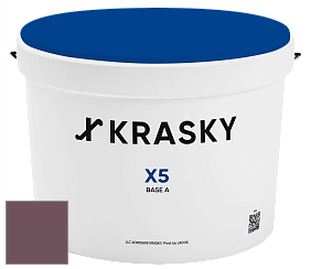 Краска X5 X Krasky матовая краска для стен и потолков цвет NCS S 6020-R20B 