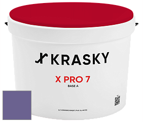 Краска X Pro 7 X Krasky матовая краска для стен и потолков цвет NCS S 4040-R60B 