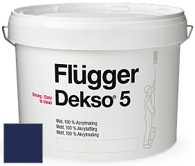 Краска Flugger Dekso 5 матовая краска цвет RAL 5013 
