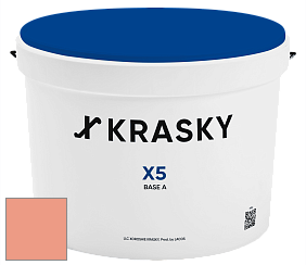 Краска X5 X Krasky матовая краска для стен и потолков цвет NCS S 1040-Y70R 