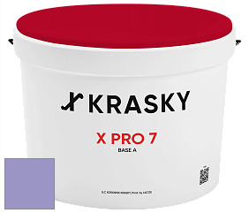Краска X Pro 7 X Krasky матовая краска для стен и потолков цвет NCS S 2040-R60B 