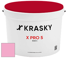 Краска X PRO 5 X Krasky матовая краска для стен и потолков цвет 1425 