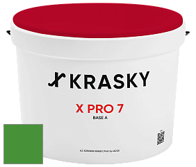 Краска X Pro 7 X Krasky матовая краска для стен и потолков цвет NCS S 2075-G20Y 