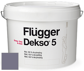 Краска Flugger Dekso 5 матовая краска цвет 4437 