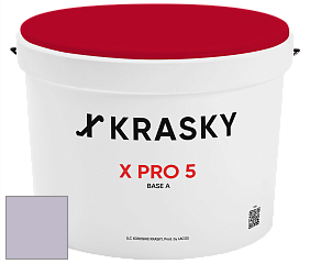 Краска X PRO 5 X Krasky матовая краска для стен и потолков цвет 4434 