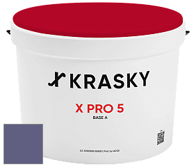 Краска X PRO 5 X Krasky матовая краска для стен и потолков цвет NCS S 5030-R60B 