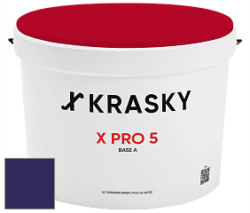 Краска X PRO 5 X Krasky матовая краска для стен и потолков цвет RAL 5022 