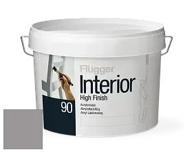 Краска Flugger Interior High Finish 90 акриловая глянцевая эмаль цвет RAL 7036 