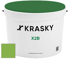 Краска X2B X Krasky глубокоматовая краска для потолков цвет NCS S 1070-G30Y 