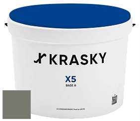 Краска X5 X Krasky матовая краска для стен и потолков цвет NCS S 6005-G50Y 