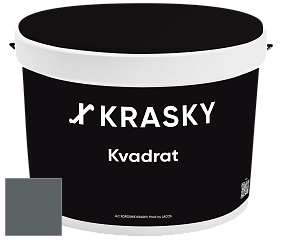 Краска X2B Kvadrat X Krasky матовая краска для потолков глубокого чёрного цвета цвет NCS S 7005-B20G 
