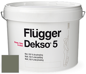 Краска Flugger Dekso 5 матовая краска цвет NCS S 6010-G50Y 
