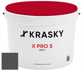 Краска X PRO 5 X Krasky матовая краска для стен и потолков цвет NCS S 8000-N 