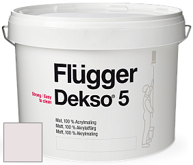 Краска Flugger Dekso 5 матовая краска цвет NCS S 0804-R10B 