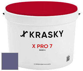 Краска X Pro 7 X Krasky матовая краска для стен и потолков цвет NCS S 5030-R60B 
