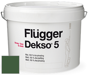 Краска Flugger Dekso 5 матовая краска цвет NCS S 5540-G20Y 
