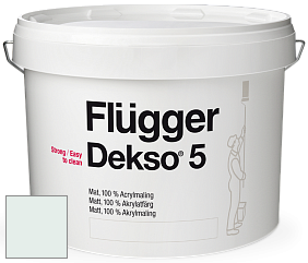 Краска Flugger Dekso 5 матовая краска цвет NCS S 0505-B80G 