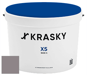 Краска X5 X Krasky матовая краска для стен и потолков цвет NCS S 5005-R20B 