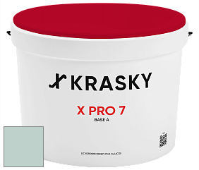 Краска X Pro 7 X Krasky матовая краска для стен и потолков цвет NCS S 1510-B80G 