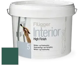Краска Flugger Interior High Finish 5 матовая акриловая краска-грунт цвет NCS S 6030-B90G 