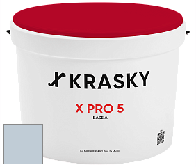 Краска X PRO 5 X Krasky матовая краска для стен и потолков цвет NCS S 1510-R80B 